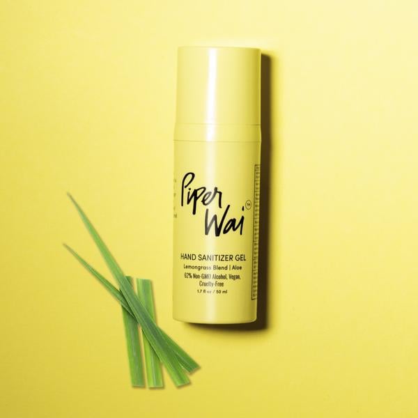 PiperWai Hand Sanitizer Gel, Lemongrass Blend
