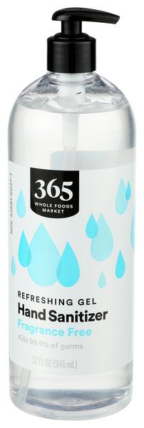 365 Whole Foods Market Fragrance Free Refreshing Gel Hand Sanitizer