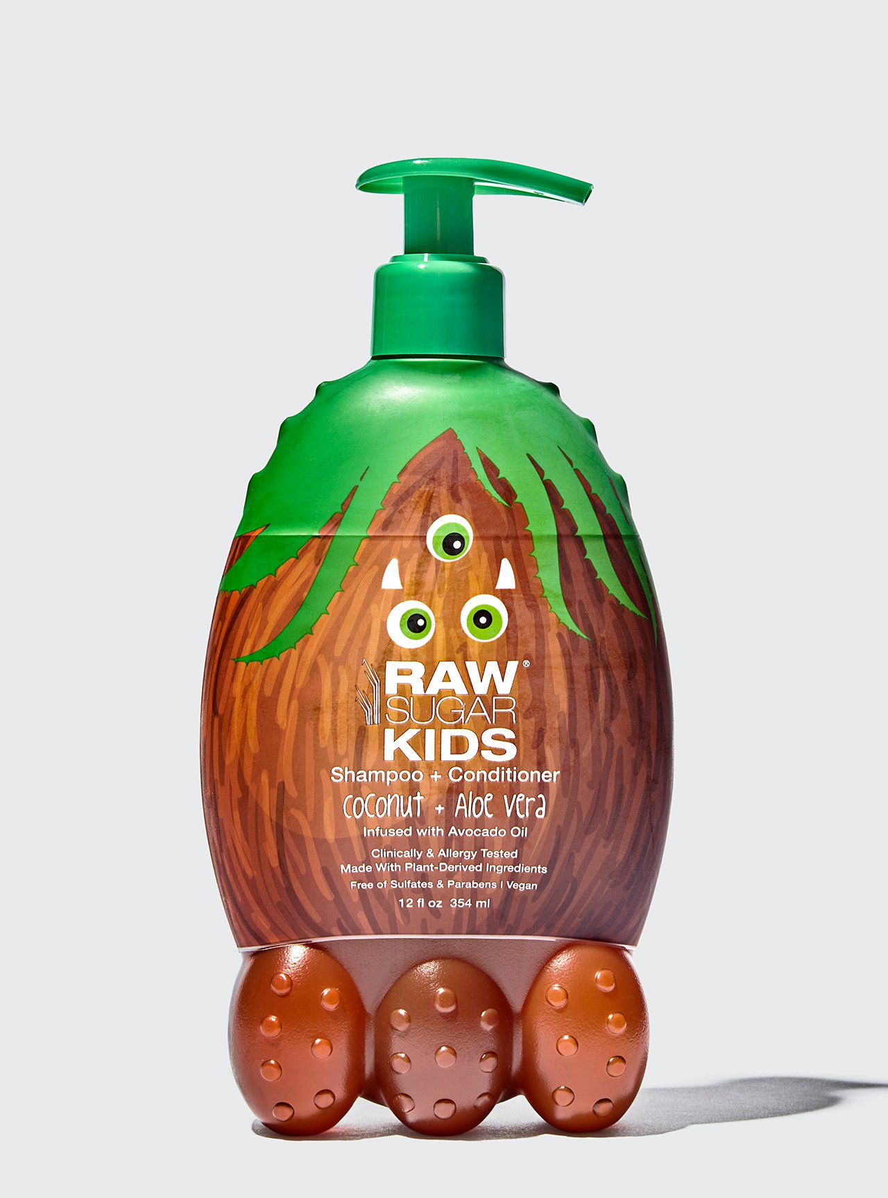 Raw Sugar Kids Shampoo + Conditioner, Coconut + Aloe Vera