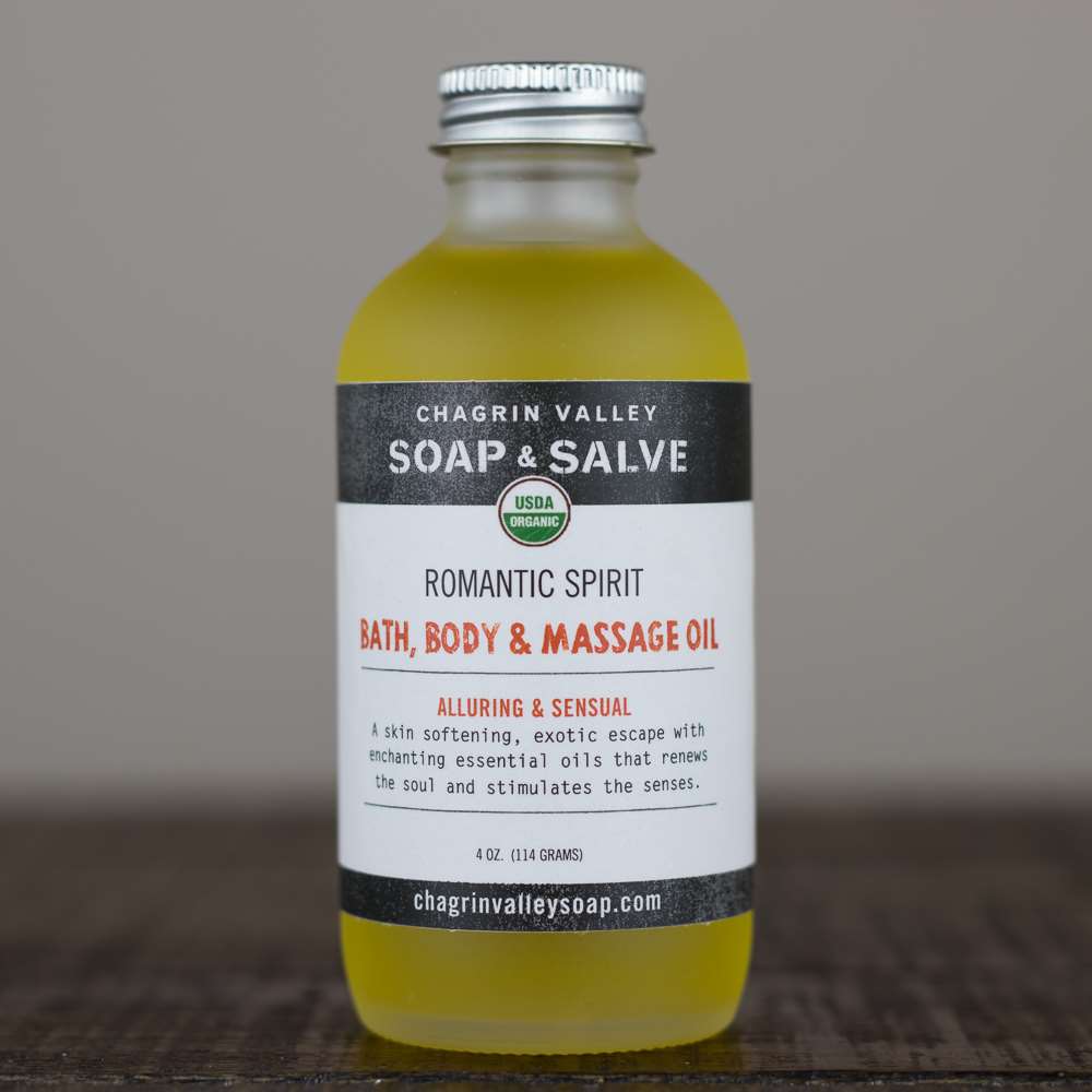Chagrin Valley Soap & Salve Company Bath & Body Oil, Romantic Spirit 