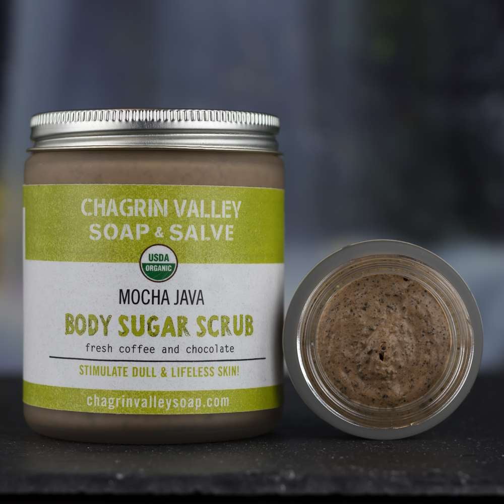 Chagrin Valley Soap & Salve Company Body Sugar Scrub, Mocha Java 