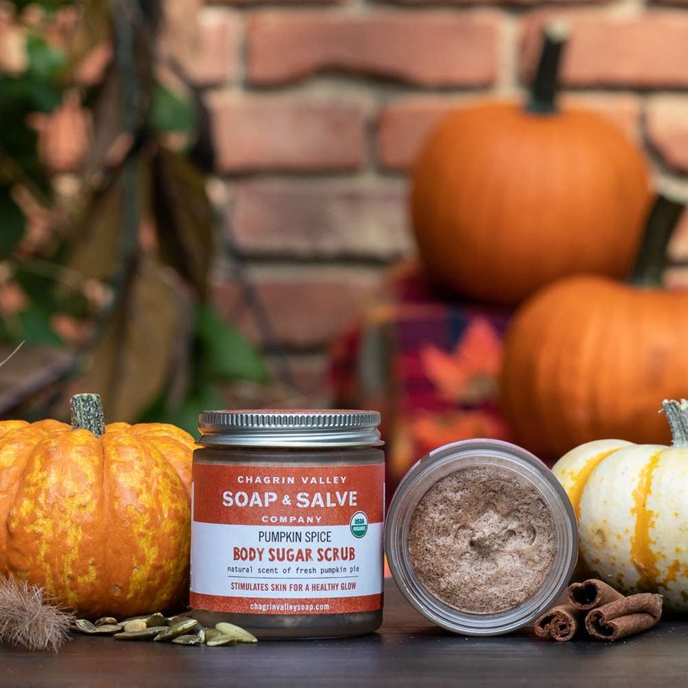 Chagrin Valley Soap & Salve Company Body Sugar Scrub, Pumpkin Spice