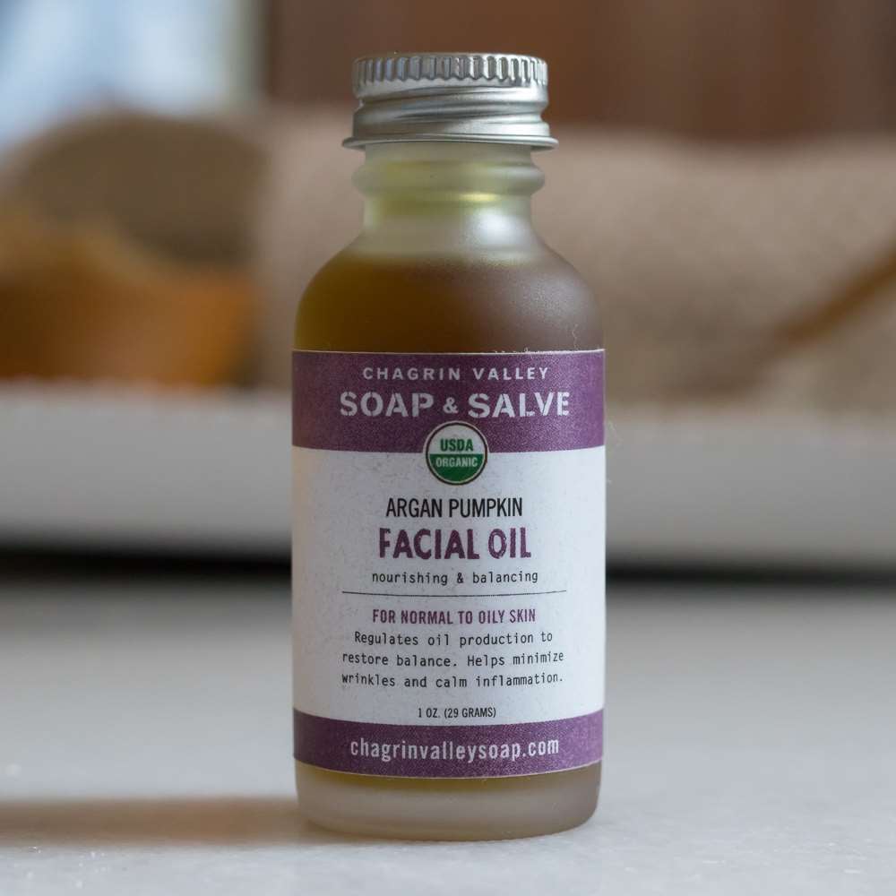 Chagrin Valley Soap & Salve Company Facial Oil, Argan Pumpkin