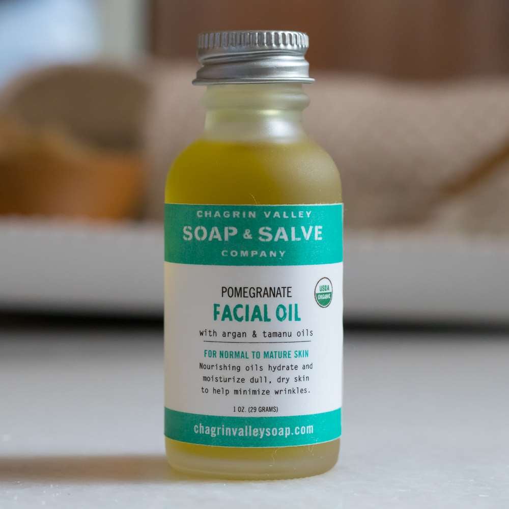 Chagrin Valley Soap & Salve Company Facial Oil, Pomergranate With Argan & Tamanu Oils