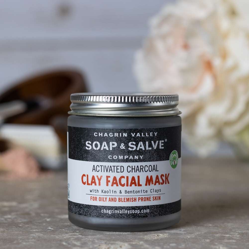 Chagrin Valley Soap & Salve Company Clay Face Mask, Activated Charcoal