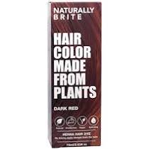 Naturally Brite Henna Hair Dye, Dark Red