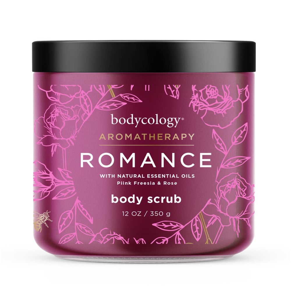 Bodycology Romance Body Scrub, Pink Freesia & Rose