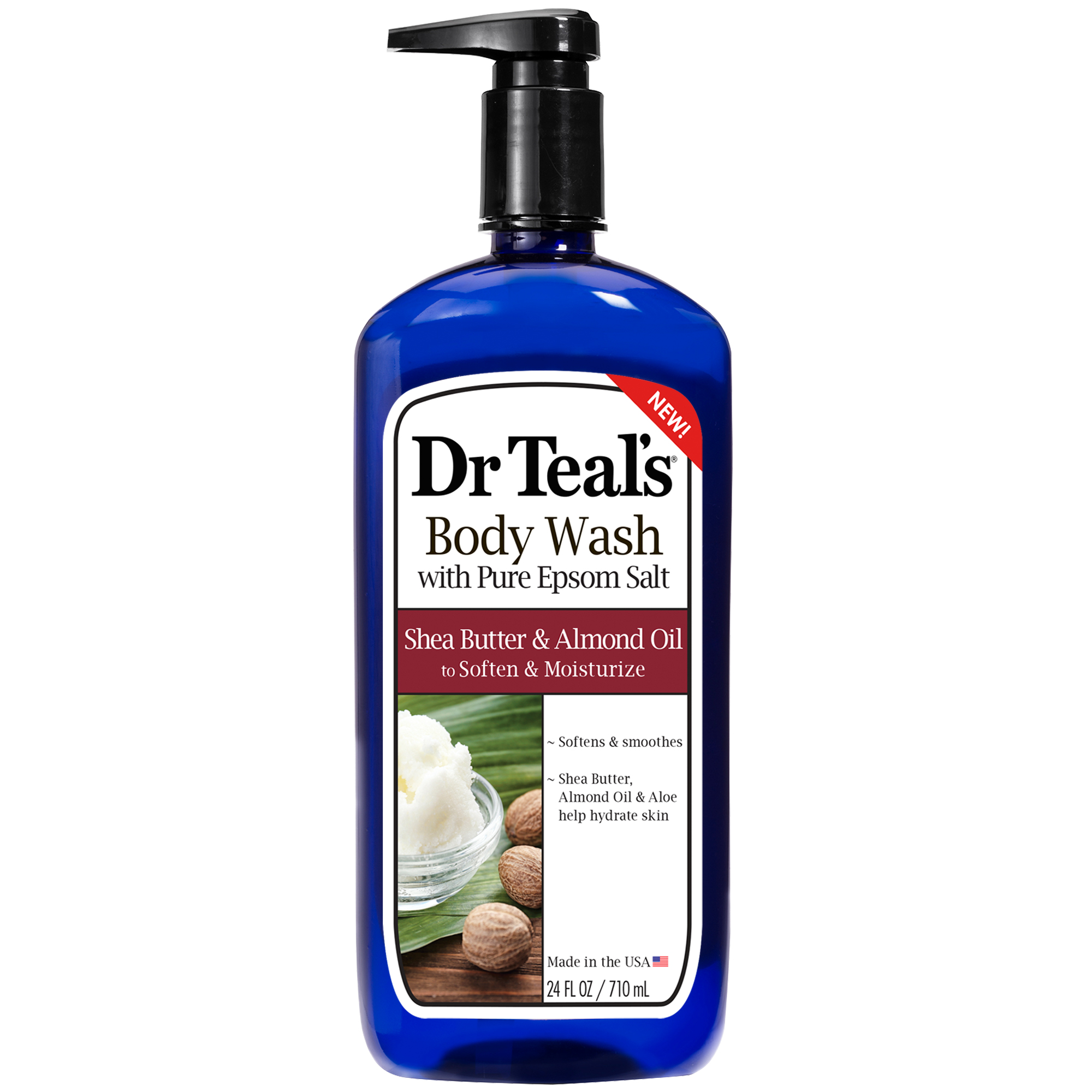 Dr Teal's, Body Wash With Pure Epsom Salt, Shea Butter & Almond Oil
