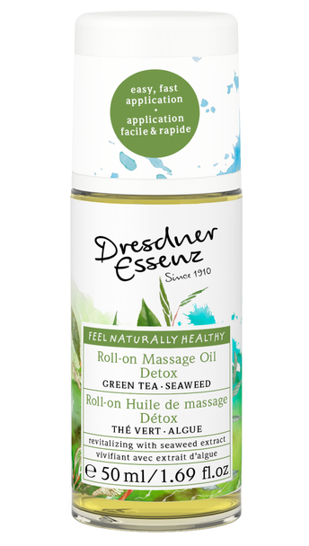 Dresdner Essenz Green Tea Seaweed Detox Roll on Massage Oil, Green Tea Seaweed