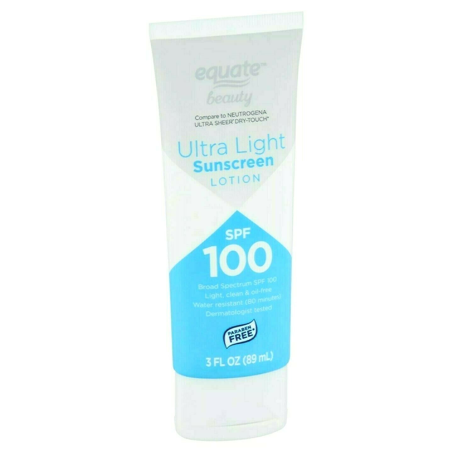 Equate Beauty Ultra Light Sunscreen Lotion, SPF 100