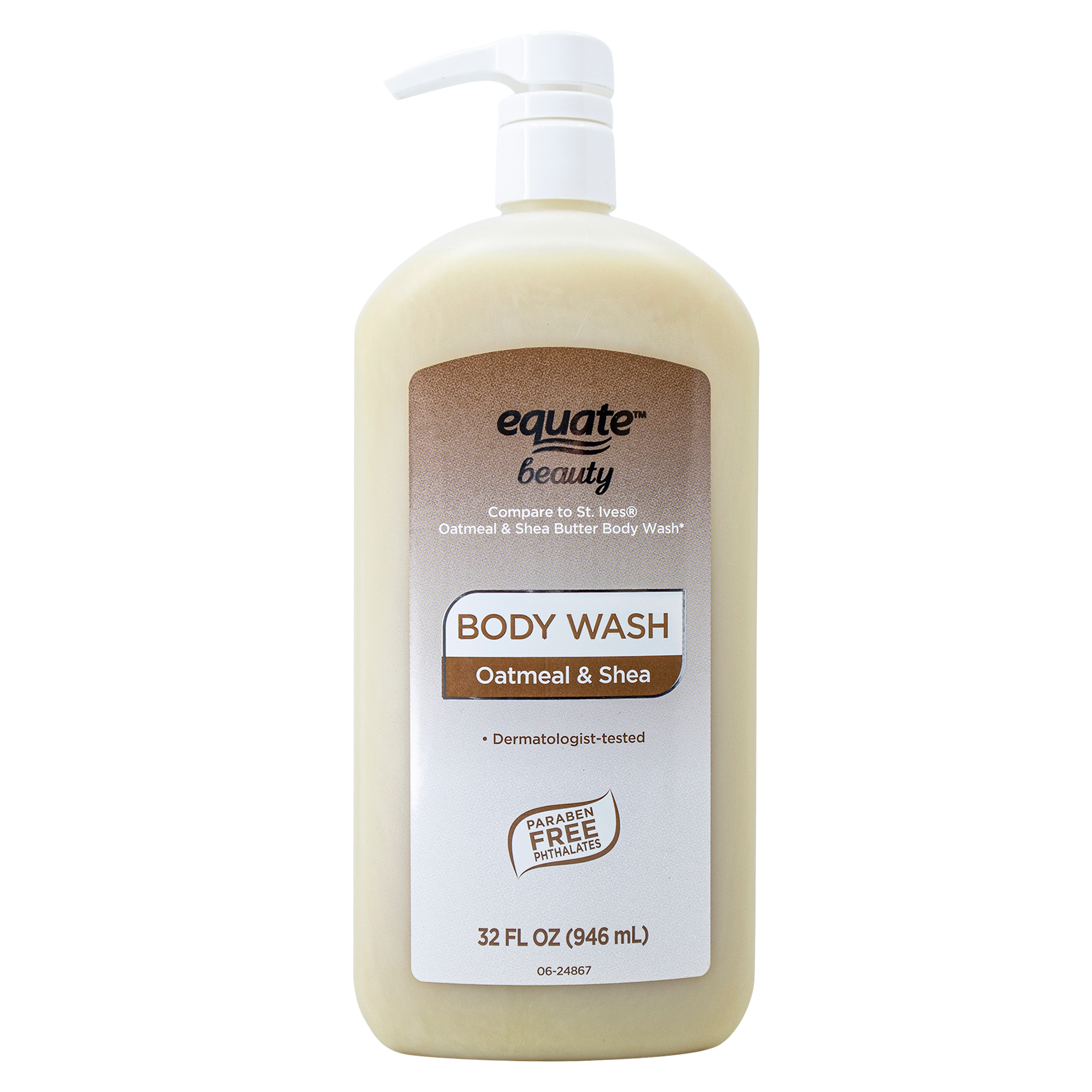 Equate Beauty Body Wash, Oatmeal & Shea Butter 