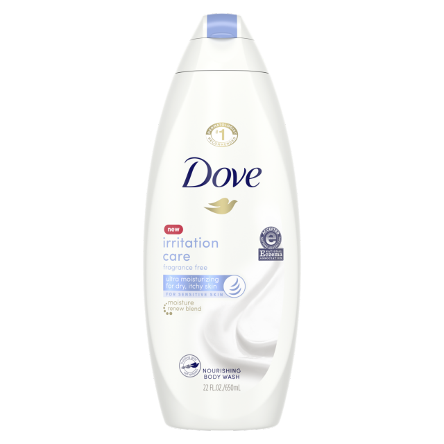 Dove Irritation Care Nourishing Body Wash, Fragrance Free