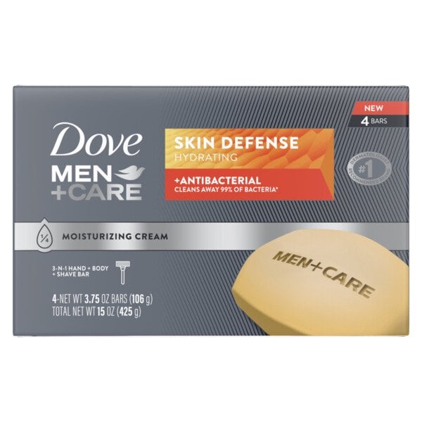 Men+Care Skin Defense 3-in-1 Body and Hand Bar