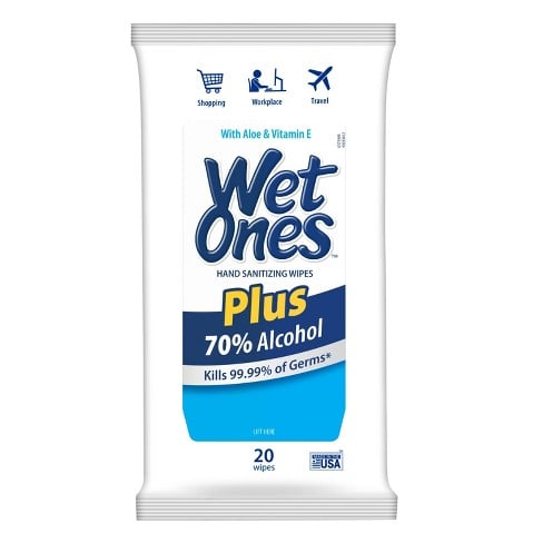 Wet Ones, Plus Hand Sanitizing Wipes