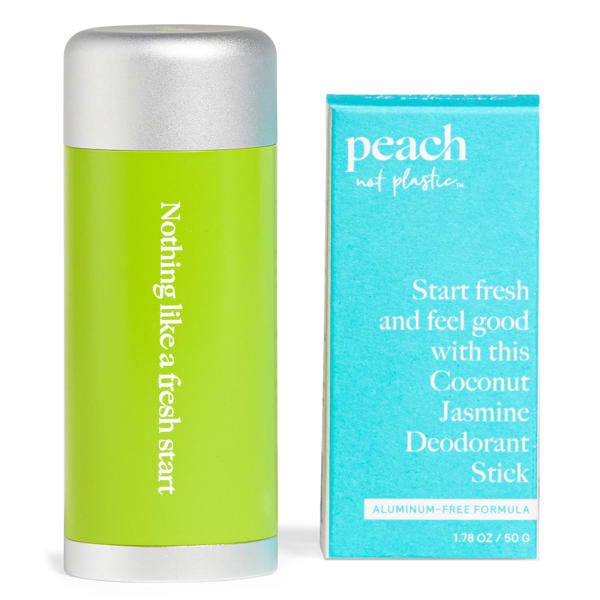 Peach Refillable Deodorant, Coconut Jasmine