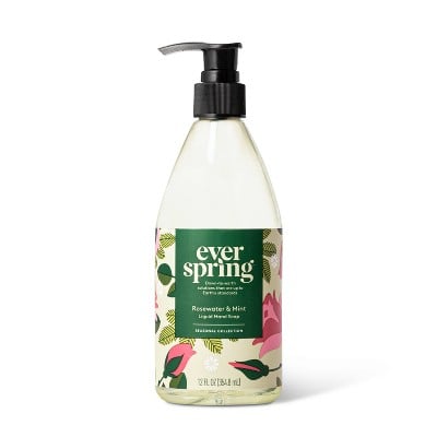 Ever Spring, Liquid Hand Soap, Rosewater & Mint
