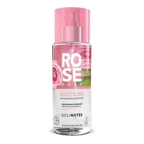 Solinotes Hair and Body Scented Mist, Rose