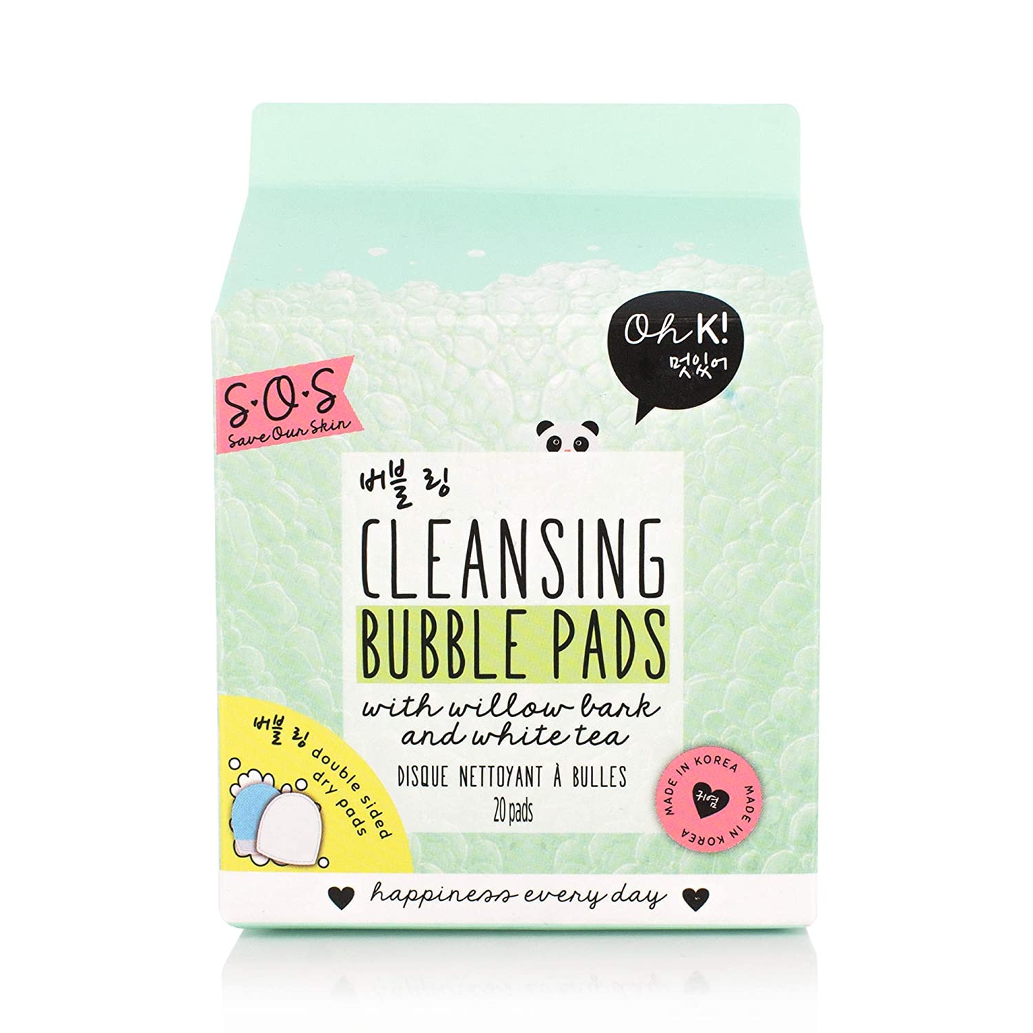 Oh K! Cleansing Bubble Pads (2020 formulation)