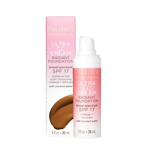 Pacifica Ultra CC Radiant Foundation Cream, Warm/Tan, SPF 17