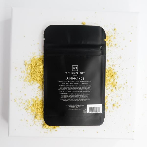 withSimplicity Lumi-hance Turmeric + Vitamin C Brightening Mask