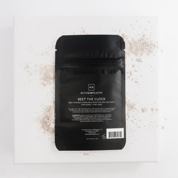 withSimplicity Beet the Clock Beet Powder & Rose Rejuvenating Pro-Age Mask