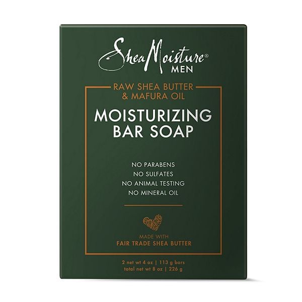 Shea Moisture Men Moisturizing Bar Soap Raw Shea Butter & Mafura Oil