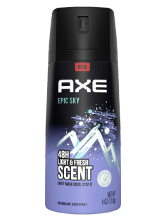 Axe, 48H Light & Fresh Scent, Deodorant Bodyspray, Epic Sky