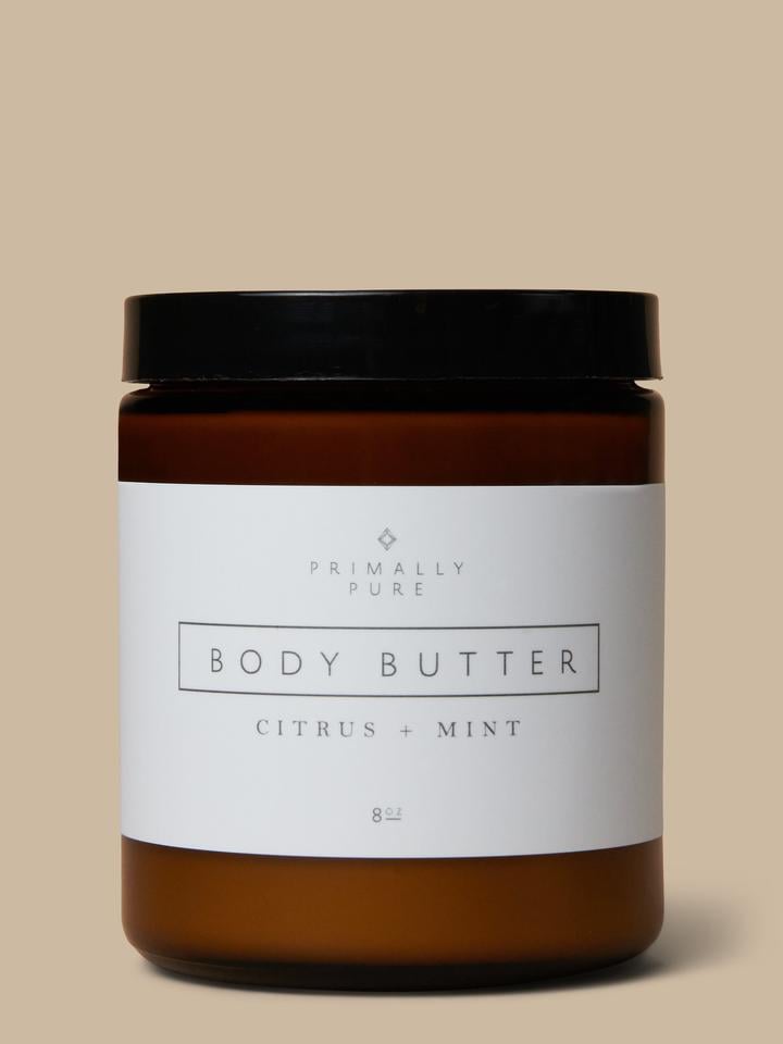 Primally Pure Body Butter, Citrus + Mint