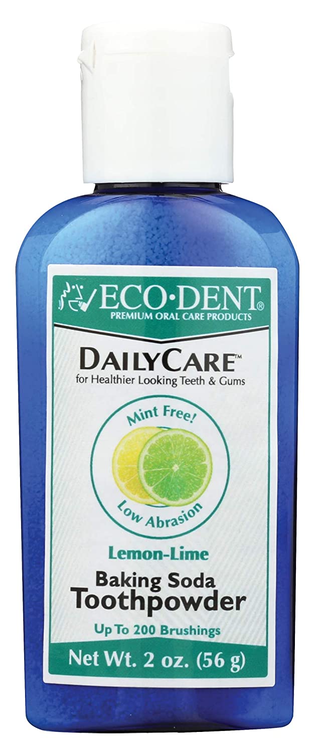 Eco Dent, Dailycare Baking Soda Toothpowder, Lemon Lime (2020 formulation)