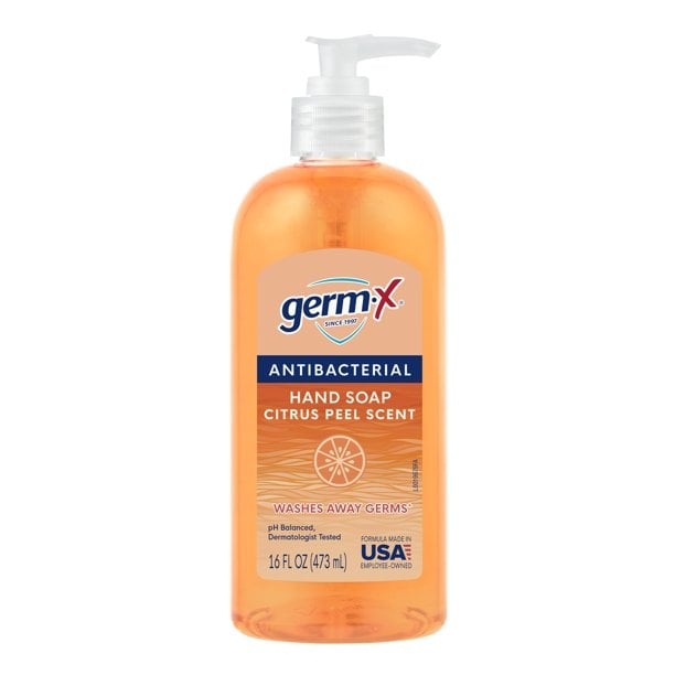 Germ X, Antibacterial Hand Soap, Citrus Peel