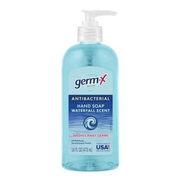 Germ X Antibacterial Hand Soap, Waterfall