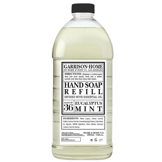 Garrison+Home by Home & Body Co. Hand Soap Refill, Eucalyptus Mint