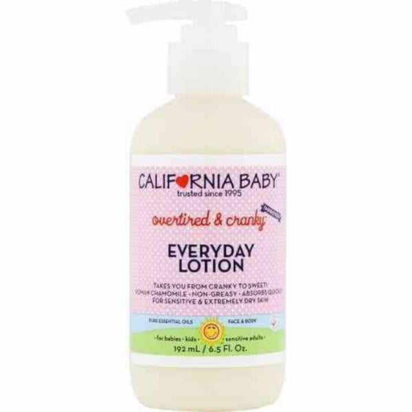 California Baby Overtired & Cranky Everyday Lotion for Babies, Kids, Sensitive Adults (2019 formulation)