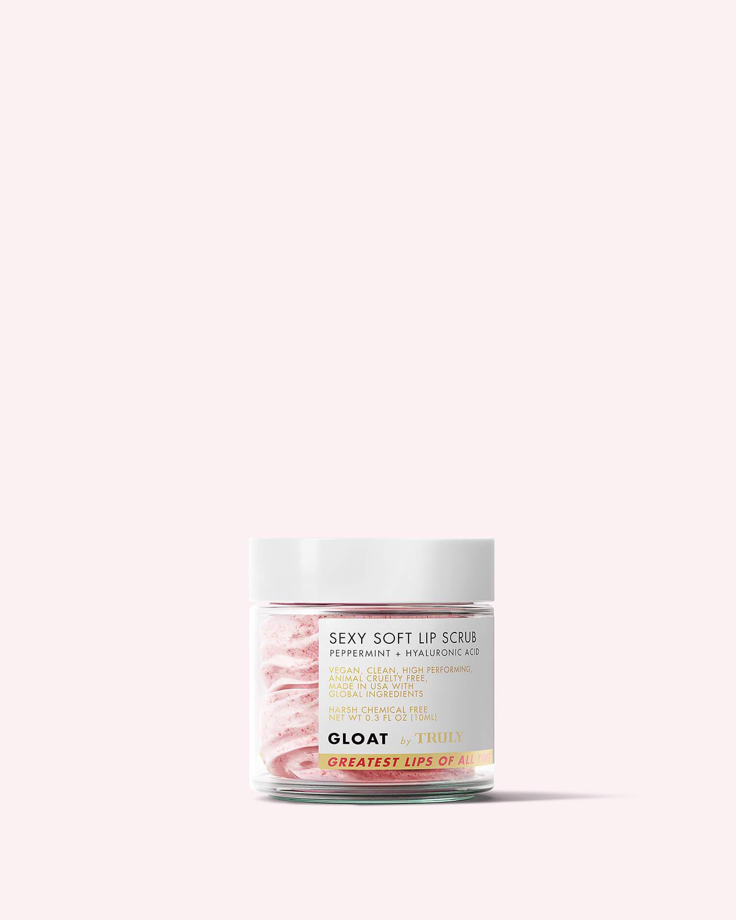 Truly Gloat Sexy Soft Lip Scrub, Peppermint + Hyaluronic Acid