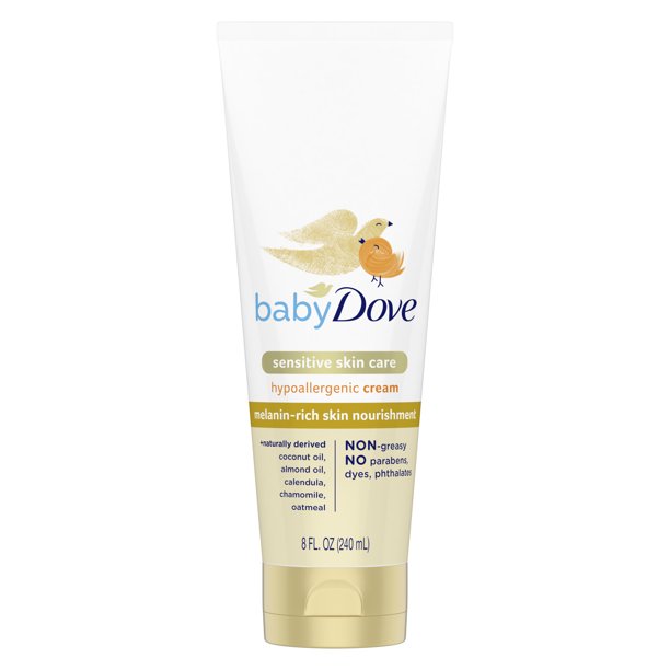 Baby Dove Melanin Rich Skin Nourishment Sensitive Skin Care Hypoallergenic Cream