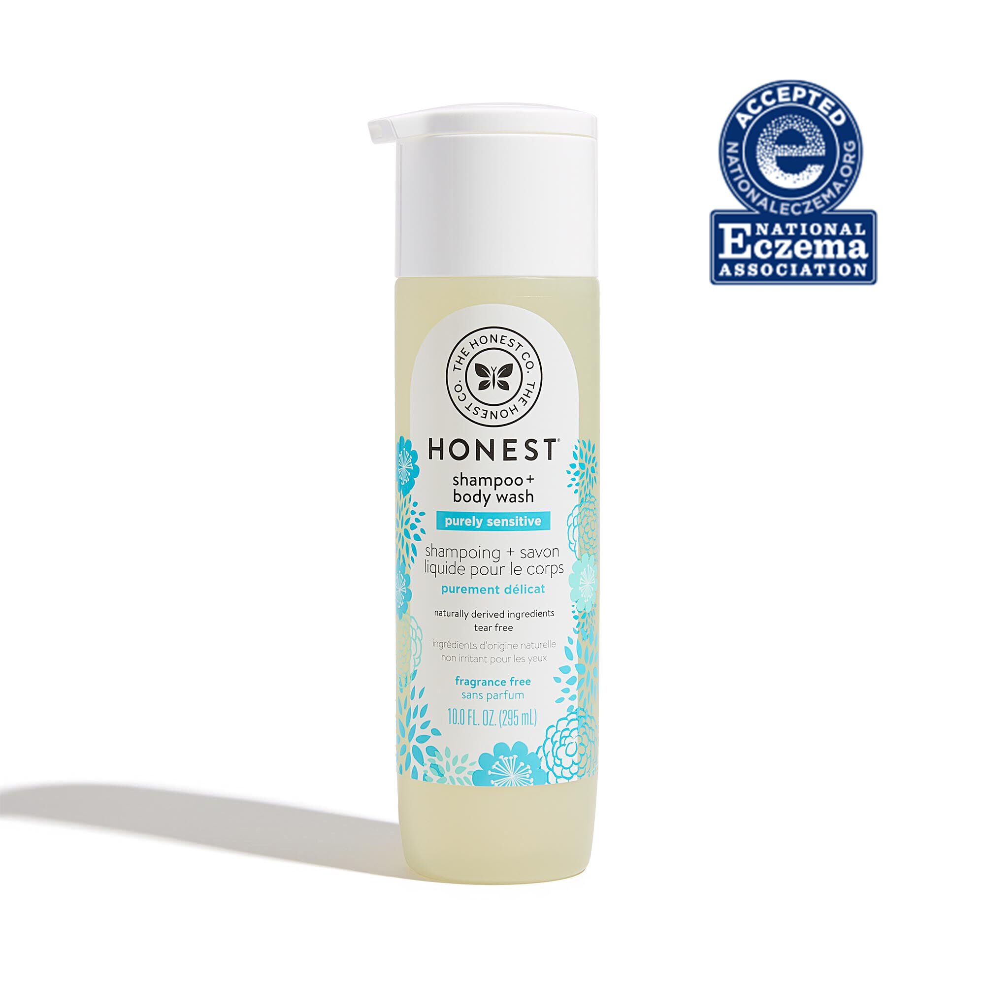 The Honest Company 2-in-1 Cleansing Shampoo + Body Wash, Gentle for Baby, Naturally Derived, Tear-free, Hypoallergenic