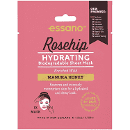 Essano Rosehip Hydrating Biodegradable Sheet Mask, Manuka Honey