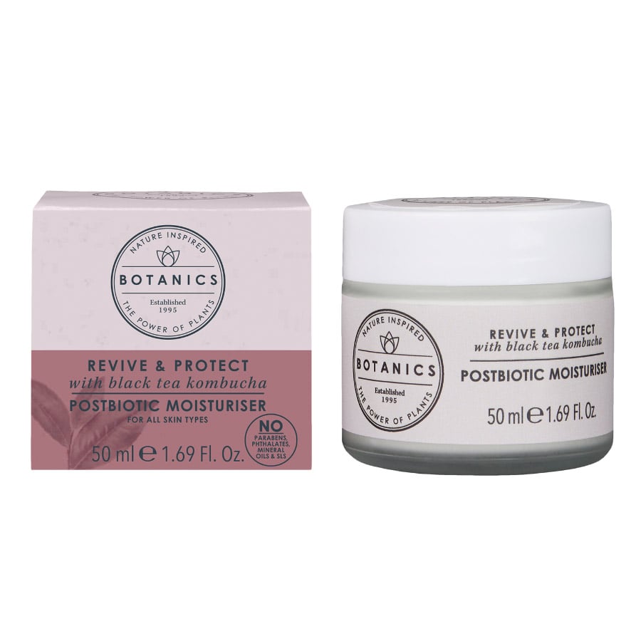 Botanics Revive & Protect With Black Tea Kombucha Postbiotic Aqua Oil