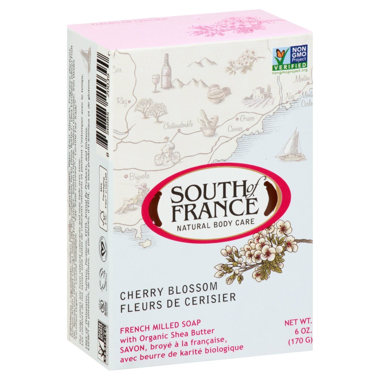 South of France French Milled Soap, Cherry Blossom