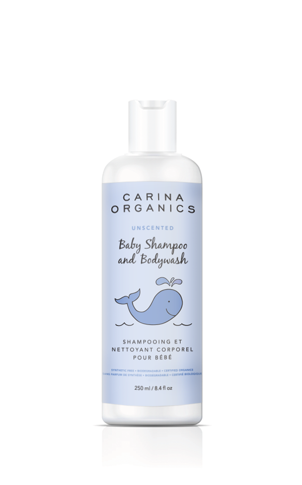 Carina Organics Baby Shampoo & Body Wash, Unscented