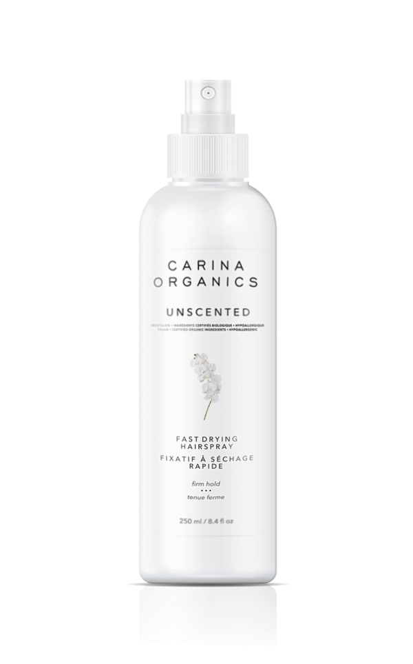 Carina Organics Fast Drying Hairspray, Unscented