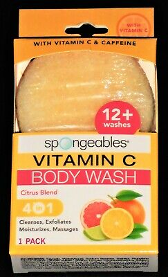 Spongeables 4 in 1 Vitamin C Body Wash, Citrus Blend