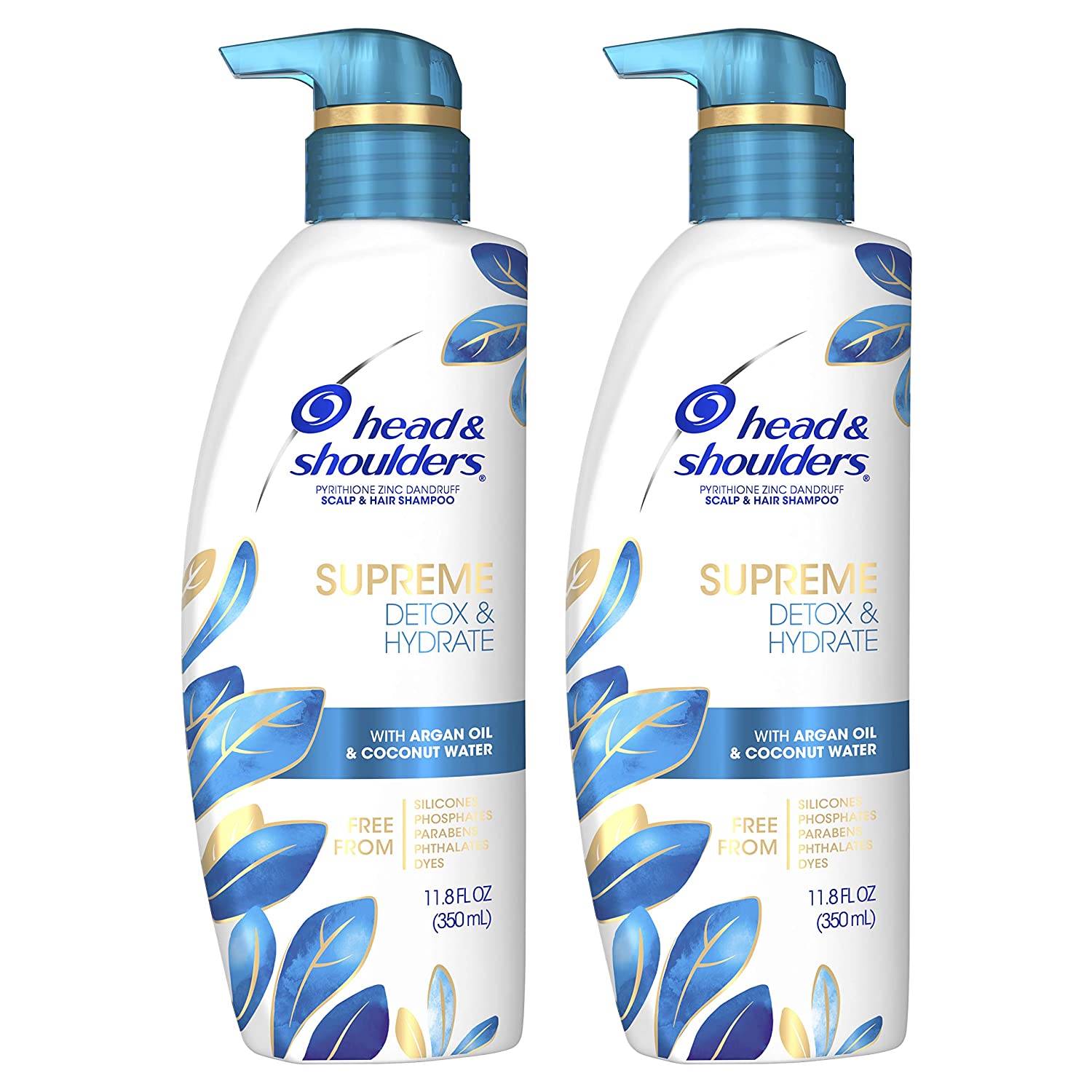 Head & Shoulders, Supreme Detox & Hydrate Pyrithione Zinc Dandruff Scalp & Hair Conditioner With Argan Oil & Coconut Water