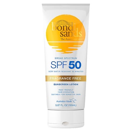 Bondi Sands Sunscreen Lotion, Fragrance Free, SPF 50