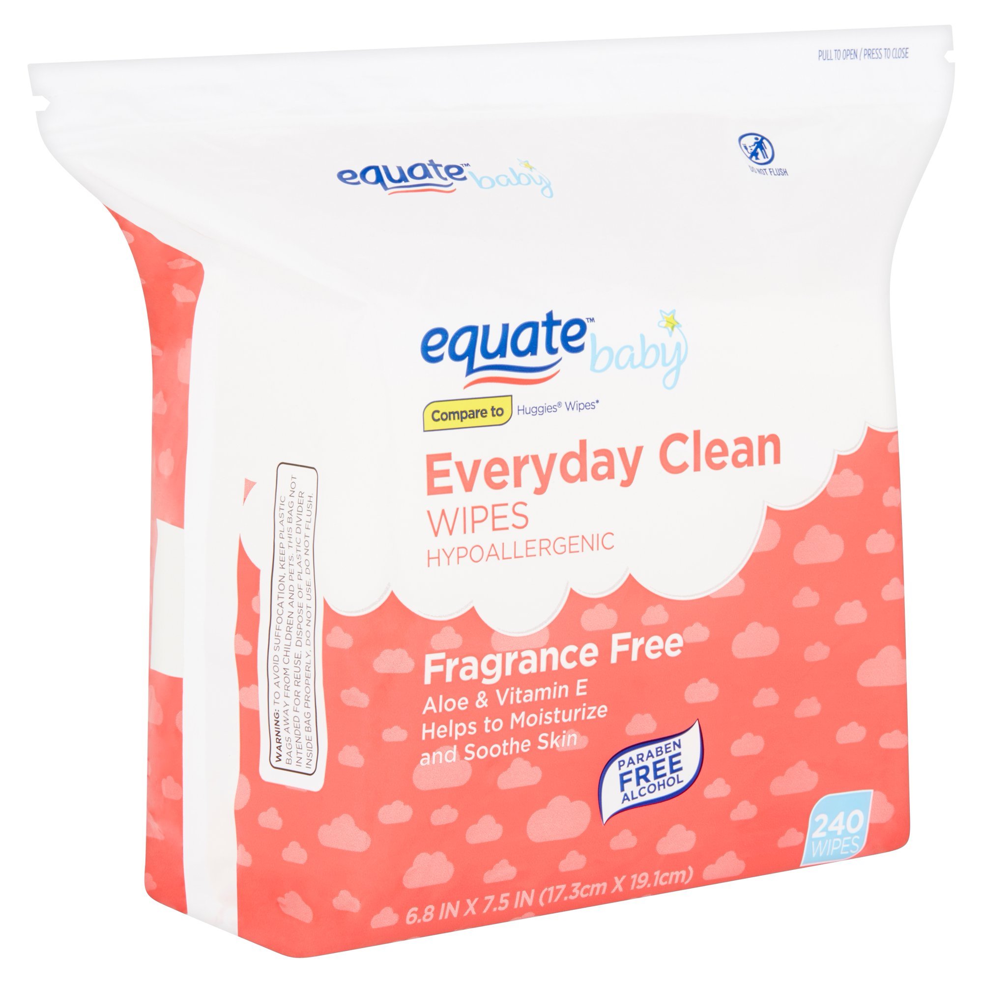 Equate Everyday Clean Fragrance Free Wipes