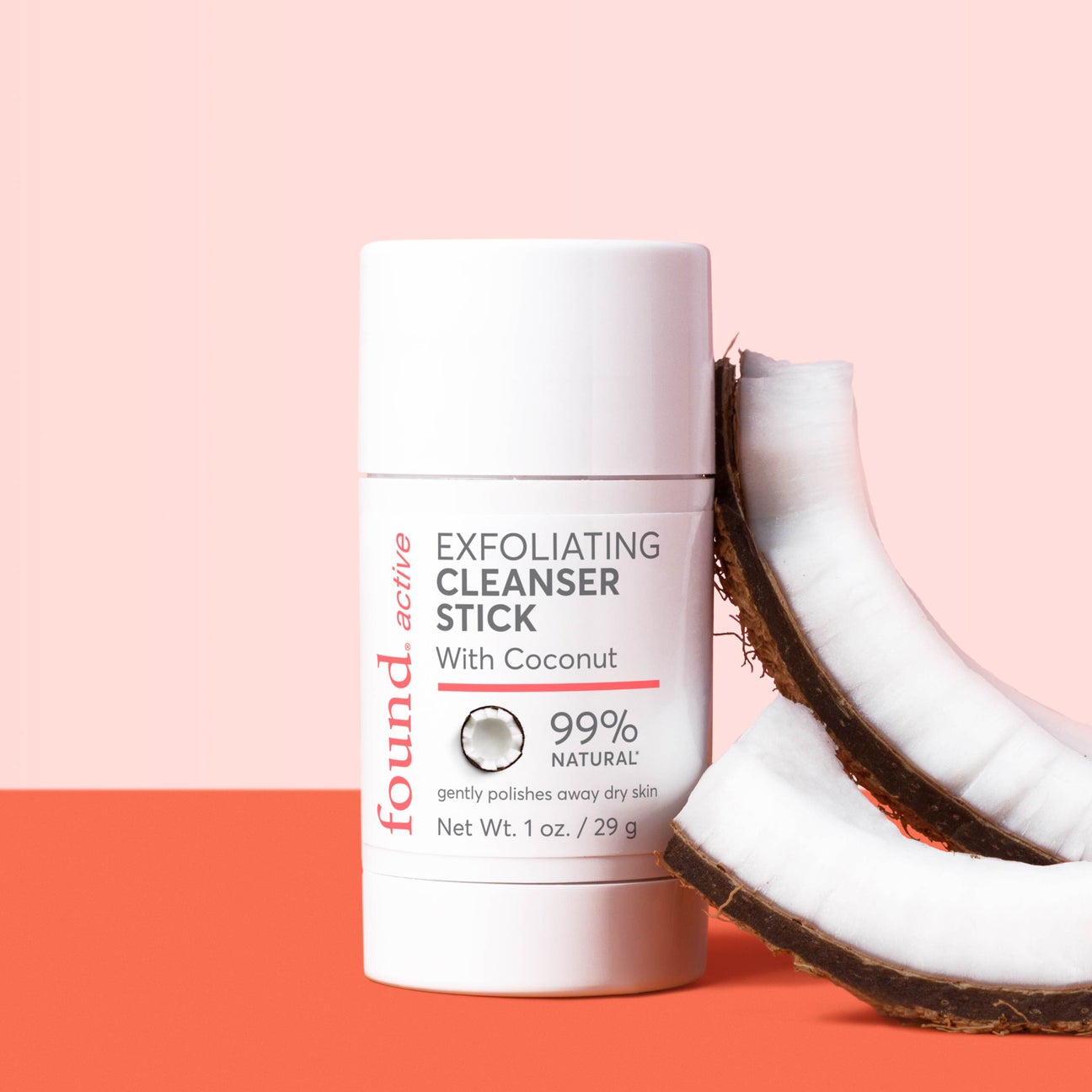 Found Exfoliating Cleansing Stick With Coconut