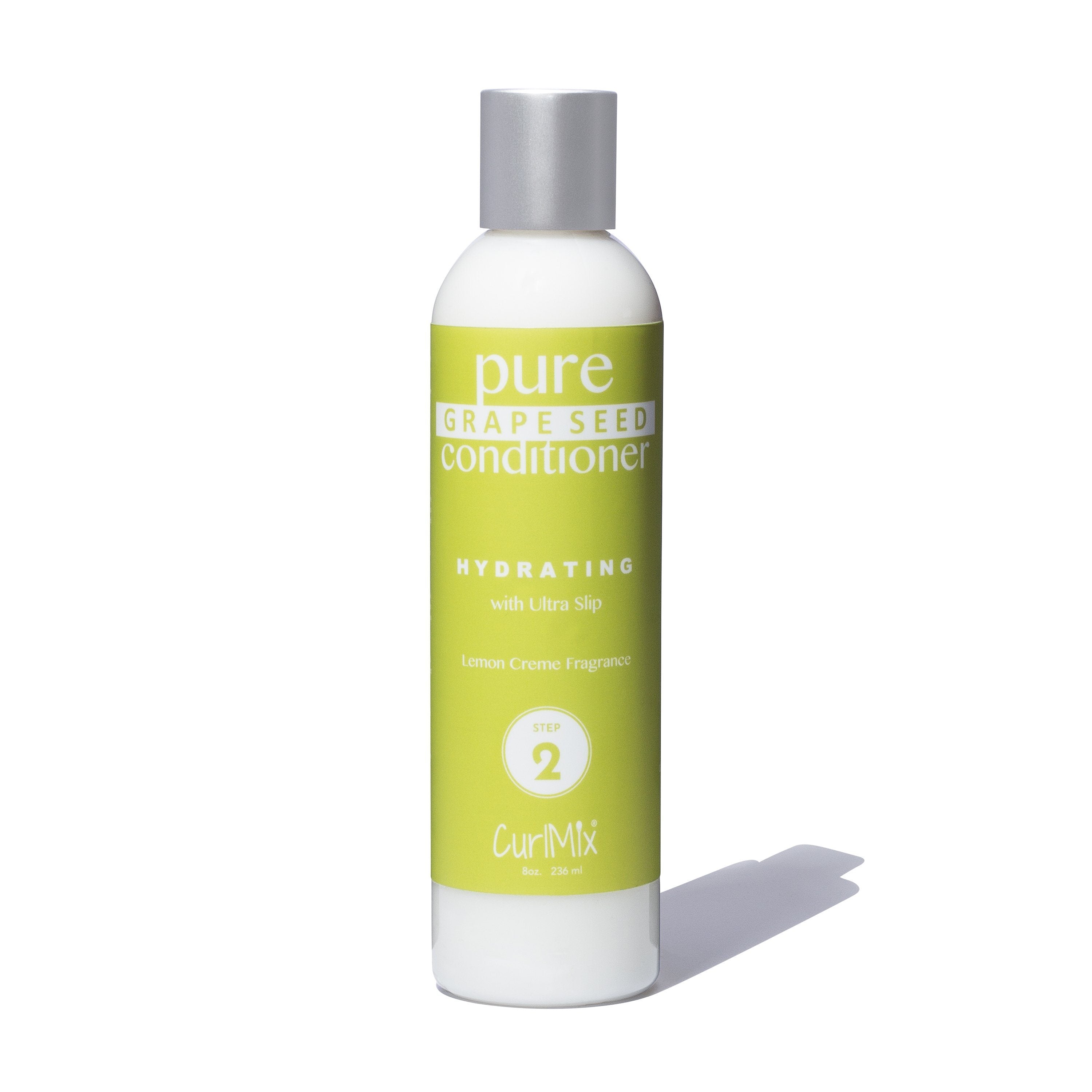 Curlmix Curly Hair Grape Seed Conditioner with Ultra Slip and Lemon Creme Fragrance