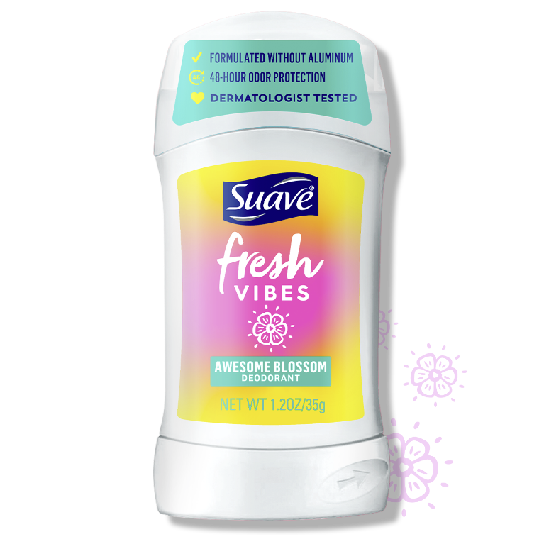 Suave Fresh Vibes Deodorant, Awesome Blossom