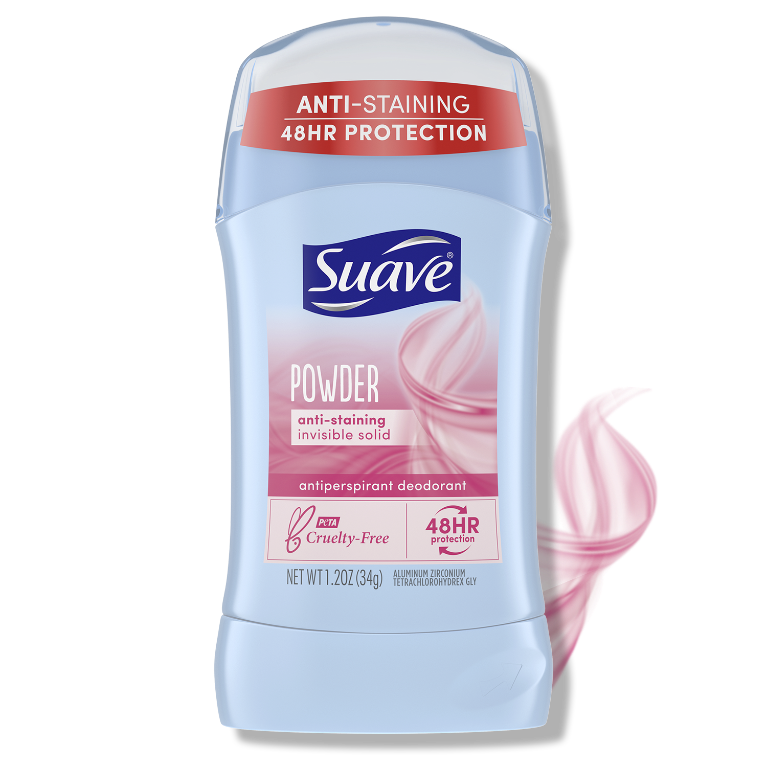 Suave Powder Anti Staining Invisible Solid Antiperspirant Deodorant