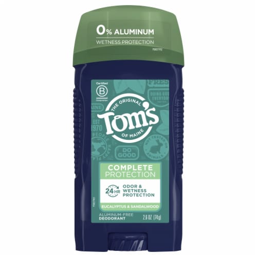 Tom's of Maine Complete Protection 24 Hr Aluminum Free Deodorant, Eucalyptus & Sandalwood